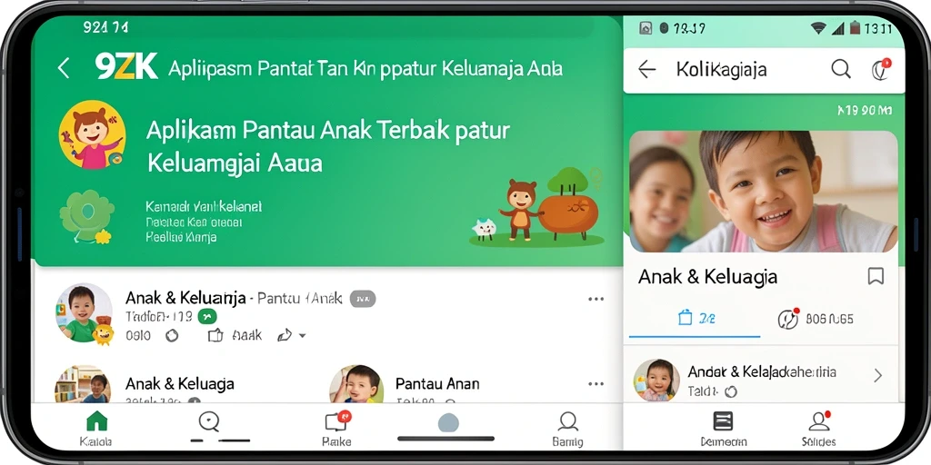 Tampilan antarmuka aplikasi Pantau Anak 9ZK yang ramah pengguna.