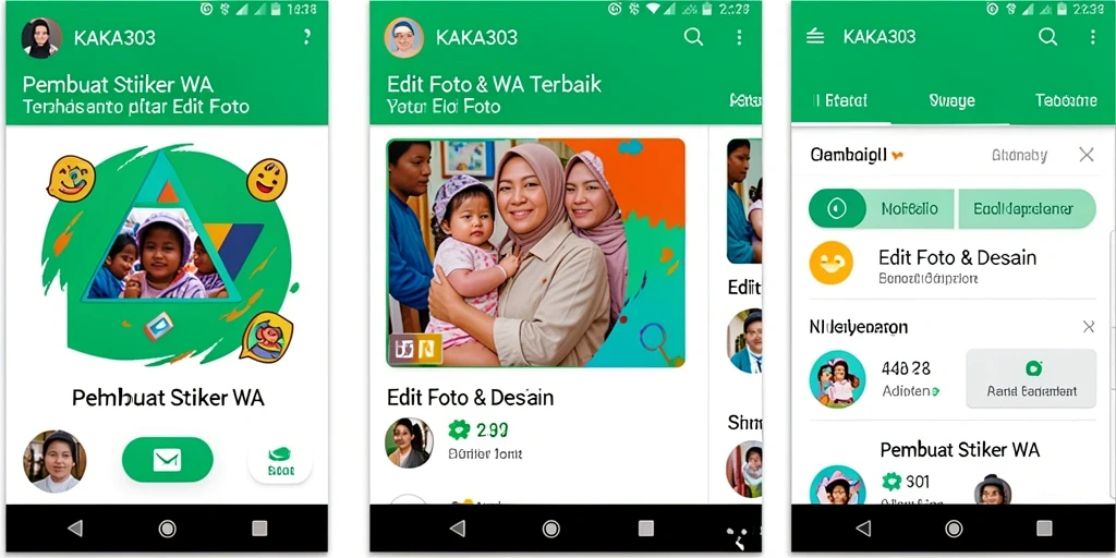 Antarmuka KAKA303 yang user-friendly untuk membuat stiker WA.