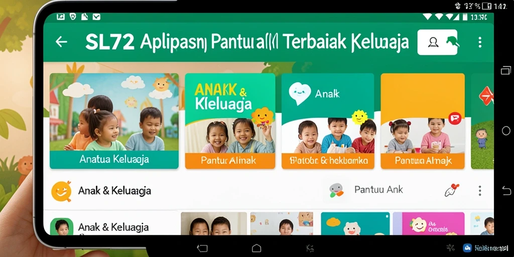 Antarmuka SL72 yang user-friendly dan informatif.