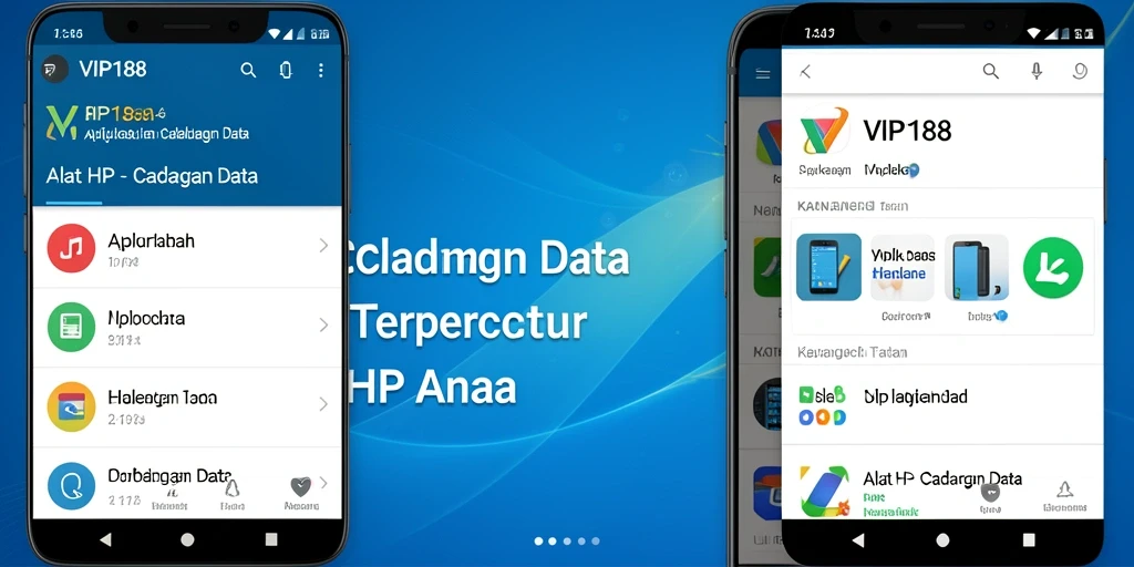 Antarmuka VIP188 yang sederhana dan fungsional untuk cadangan data.
