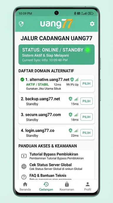 Halaman Alternatif uang77 untuk Pengguna Android