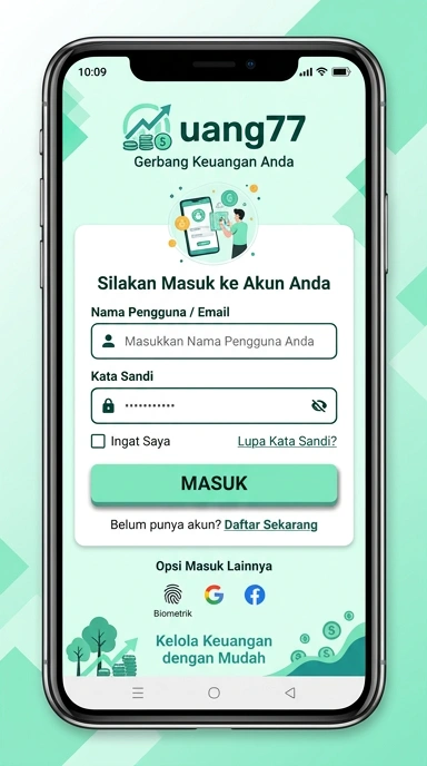 Panduan Masuk Akun Uang77 di Android